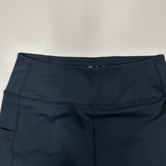LouKeith Biker Sports Shorts Women Stretch Activewear Size M Dark Blue Pockets - Picture 2 of 8